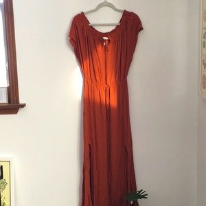 H&M Rust Maxi Boho Dress